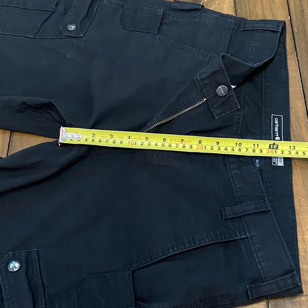 Carhartt Mens Rugged Flex Ripstop Cargo Work Pants Black 105461‎ 36x32 Utility - Picture 7 of 9